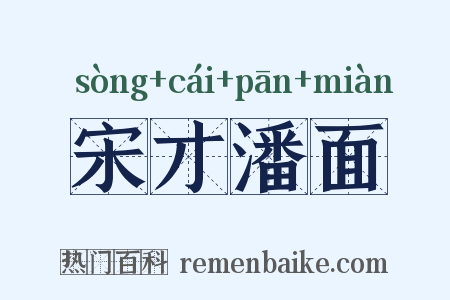 宋才潘面是什么意思的图片
